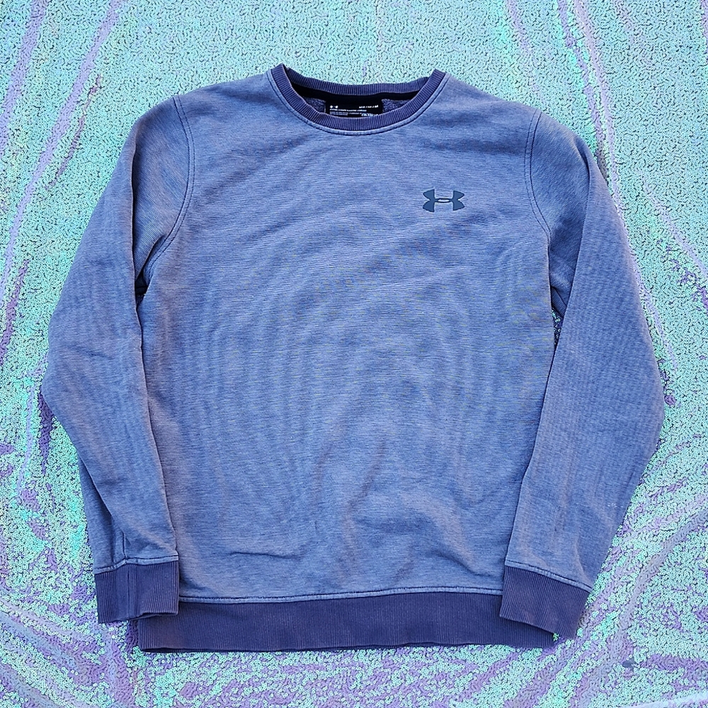 Under Armour Mens Sweater Gray Medium! Nice Shape!
